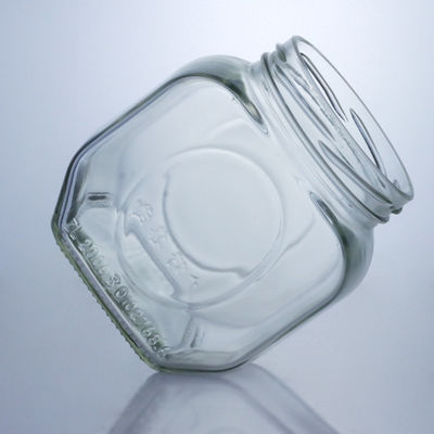 600 ml Glas-Food-Glas für Honig Chili-Sauce Bequem und stilvoll Aluminium-Deckel