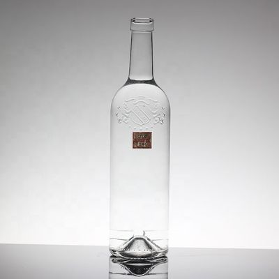 Glas 700 ml 750 ml Modische Weinflasche für Alkohol