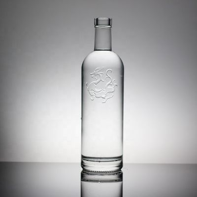 Glas 700 ml 750 ml Modische Weinflasche für Alkohol