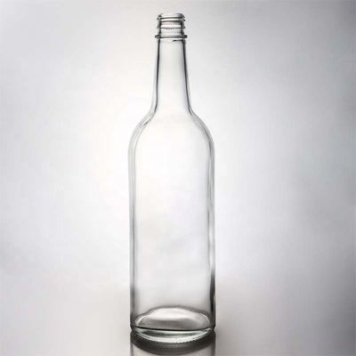 Heiße, klare, weiße Glasflasche für Wein Gin Whiskey Tequila 500 ml 700 ml 750 ml 1000 ml