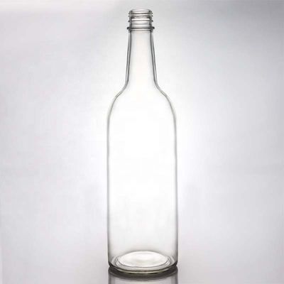 Heiße, klare, weiße Glasflasche für Wein Gin Whiskey Tequila 500 ml 700 ml 750 ml 1000 ml