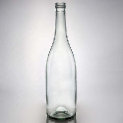 Heiße, klare, weiße Glasflasche für Wein Gin Whiskey Tequila 500 ml 700 ml 750 ml 1000 ml