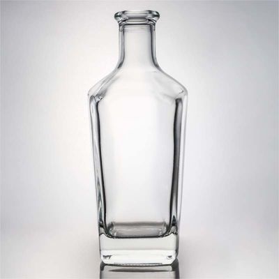 Einzigartige Quadratglasflasche für Whisky, Wodka, Tequila, Gin, Rum und Versiegelung