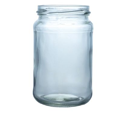 Halsband Material Glas 4oz 8oz 16oz Breitmunde Gläser für Marmelade Gurken Honig Lagerung