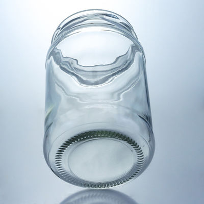 Halsband Material Glas 4oz 8oz 16oz Breitmunde Gläser für Marmelade Gurken Honig Lagerung