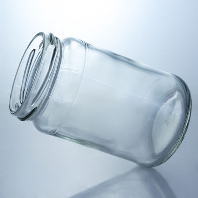 Halsband Material Glas 4oz 8oz 16oz Breitmunde Gläser für Marmelade Gurken Honig Lagerung