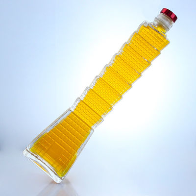 Glasflasche in Turmform für Wodka Brandy Tequila