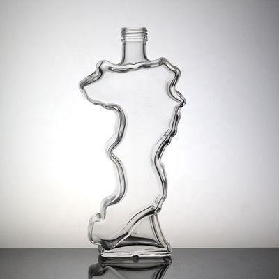 Maßgeschneiderte Herz-förmige Glasflasche mit Kronenkappe und Deckel einzigartigem Design
