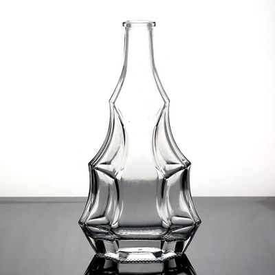 Maßgeschneiderte Herz-förmige Glasflasche mit Kronenkappe und Deckel einzigartigem Design