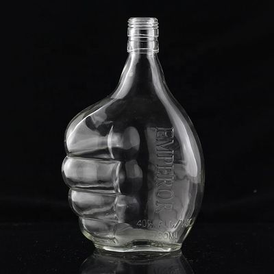 700 ml Glasflasche für die Getränkeindustrie in Daumenform