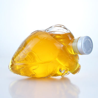 Durchsichtige oder maßgeschneiderte Herzfläschchen für Getränke Whisky Wodka Brandy