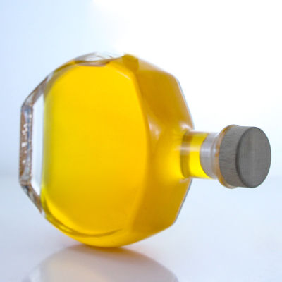 Customized Logo Glaskragen Spirituosenflasche für Whisky Wodka Tequila Gin Rum geliefert