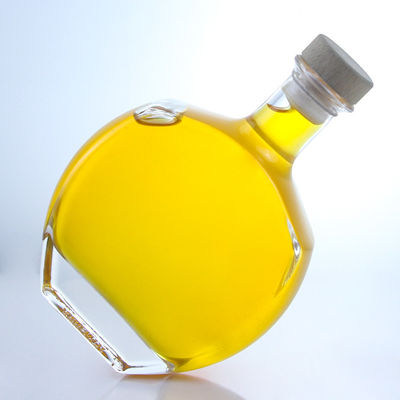 Customized Logo Glaskragen Spirituosenflasche für Whisky Wodka Tequila Gin Rum geliefert