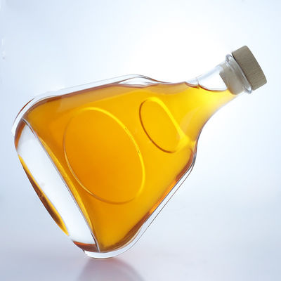 700 ml Glasflasche für Gin, Rum, Champagner, Brandy oder Whisky