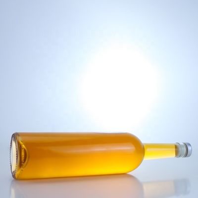 Customized Logo Glasflasche für 750ml Langhals Klar Flint Gin Rum Champagner Likör