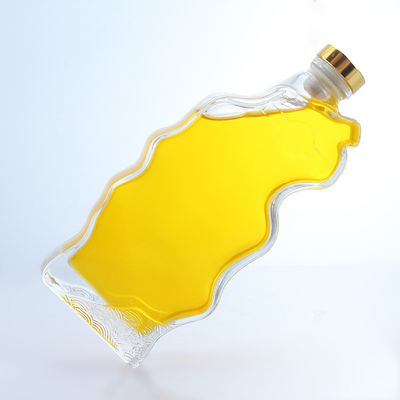 Korkversiegelung Durchsichtige oder speziell angepasste Glasflasche für Whisky Vodka Brandy