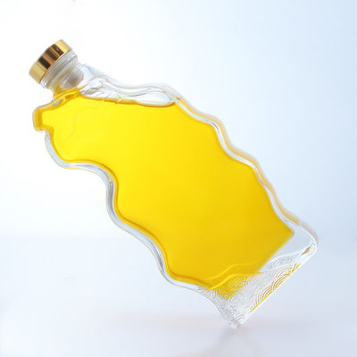 Korkversiegelung Durchsichtige oder speziell angepasste Glasflasche für Whisky Vodka Brandy