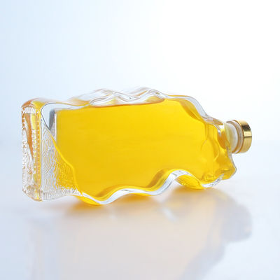 Korkversiegelung Durchsichtige oder speziell angepasste Glasflasche für Whisky Vodka Brandy