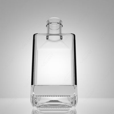 50 ml Quadratglasflasche für Whisky Gin Rum mit eigener Kappe und Korkkappe