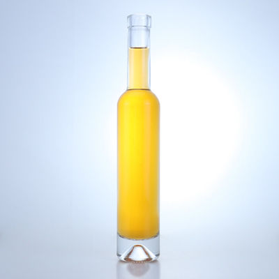 Whisky Wodka Tequila Gin Rum Eis Wein Glasflasche mit Kork und individuelles Logo