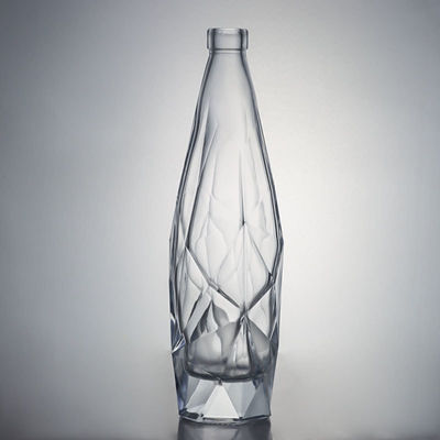 Getränkeindustrie Gravierten Glas Flasche mit Korkkappe Elegant und langlebig