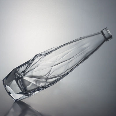 Getränkeindustrie Gravierten Glas Flasche mit Korkkappe Elegant und langlebig