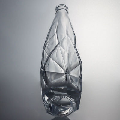 Getränkeindustrie Gravierten Glas Flasche mit Korkkappe Elegant und langlebig