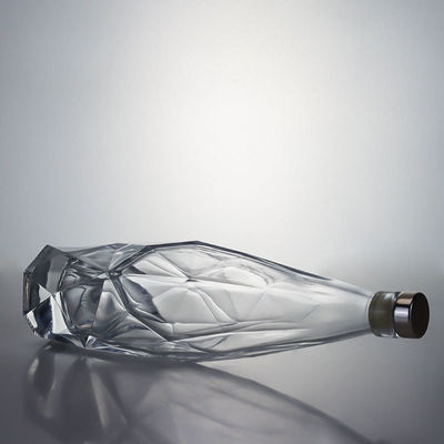 Getränkeindustrie Gravierten Glas Flasche mit Korkkappe Elegant und langlebig