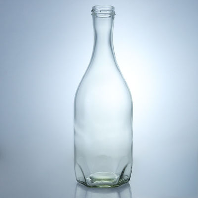 Brandy Whiskey Gin Rum Glasflasche mit Schraubenschluss für industrielle Getränke