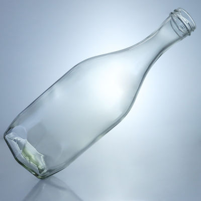Brandy Whiskey Gin Rum Glasflasche mit Schraubenschluss für industrielle Getränke