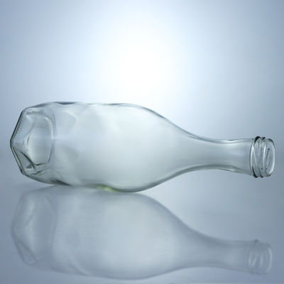 Brandy Whiskey Gin Rum Glasflasche mit Schraubenschluss für industrielle Getränke