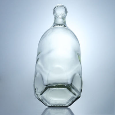 Brandy Whiskey Gin Rum Glasflasche mit Schraubenschluss für industrielle Getränke