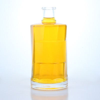 Durchsichtige Glasflasche mit Kork für Whisky Wodka Tequila Gin Rum