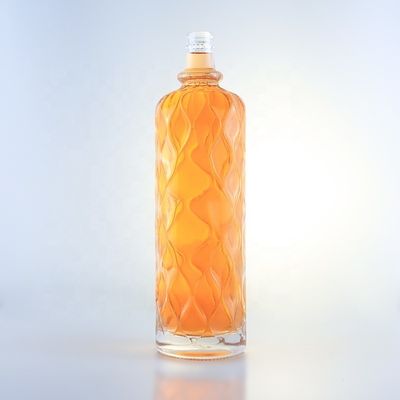 Durchsichtige, individuell angepasste Wasserflaschen aus Glas mit einem einzigartigen Versiegelungstyp