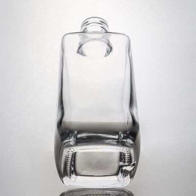 Glaskragen Quadrat Gin Whiskey Rum Wein Wodka Flasche 750 ml mit synthetischem Korken