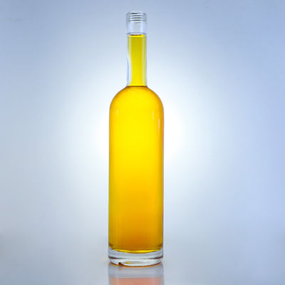 Glasbasis Langhals kundenspezifischer Super Flint Rum Wodka Whisky Tequila Gin Flasche mit Kork