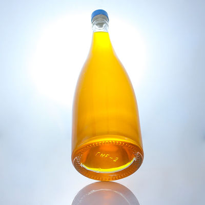 Glasflasche mit Pärchen-Schraubkappe für Super Flint Rum, Wodka, Whisky, Tequila Gin