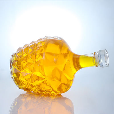 Durchsichtige oder maßgeschneiderte Glasflasche für Rum, Wodka, Whisky, Tequila und Gin