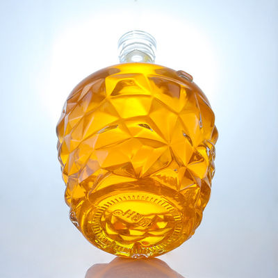 Durchsichtige oder maßgeschneiderte Glasflasche für Rum, Wodka, Whisky, Tequila und Gin