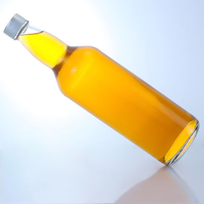 Individuell angepasste 750 ml Glasflasche mit einzigartigem Halsdesign und Korkdichtung