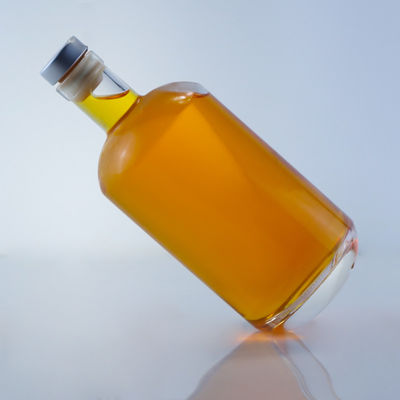Whisky Gin Rum Wodka Alkohol Flasche 750 ml Klassiker Rundglas mit Korkkappe
