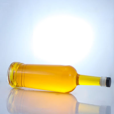Glasbasis Runde Form Anpassbares Logo Langhals Flasche mit Kork