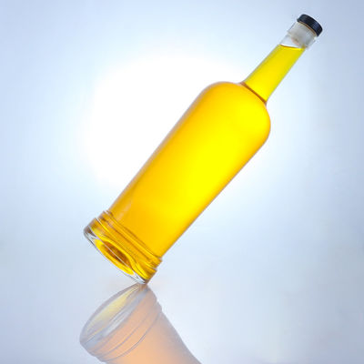 Glasbasis Runde Form Anpassbares Logo Langhals Flasche mit Kork
