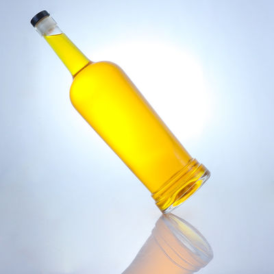 Glasbasis Runde Form Anpassbares Logo Langhals Flasche mit Kork