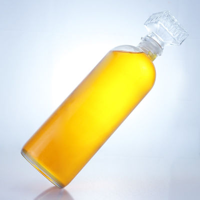 Glasflasche mit Korkkappe für Rum, Wodka, Whisky, Tequila und Gin
