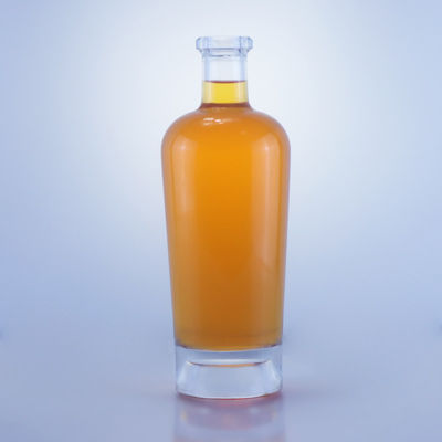 750 ml Glasflasche mit Korkkappe und individueller Kappe