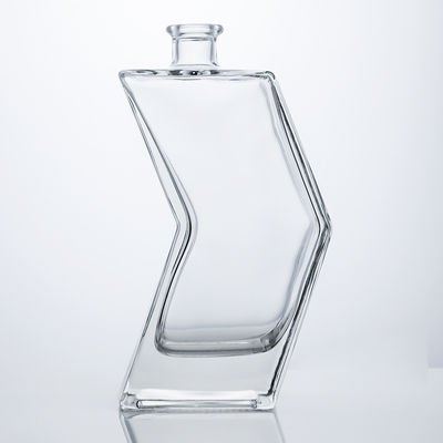 Einzigartige Glasflasche für Rum Gin Wodka Korkkappe inklusive