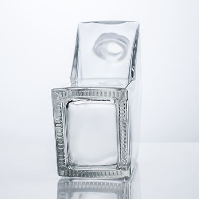Einzigartige Glasflasche für Rum Gin Wodka Korkkappe inklusive
