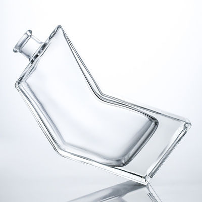 Einzigartige Glasflasche für Rum Gin Wodka Korkkappe inklusive