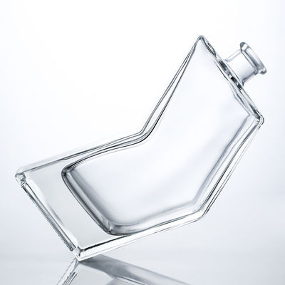 Einzigartige Glasflasche für Rum Gin Wodka Korkkappe inklusive
